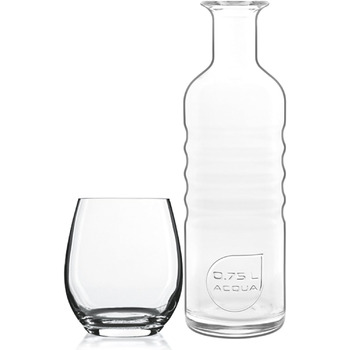 Набор пивных бокалов Birrateque (Бутылка и стаканы для воды, набор из 7 предметов)
