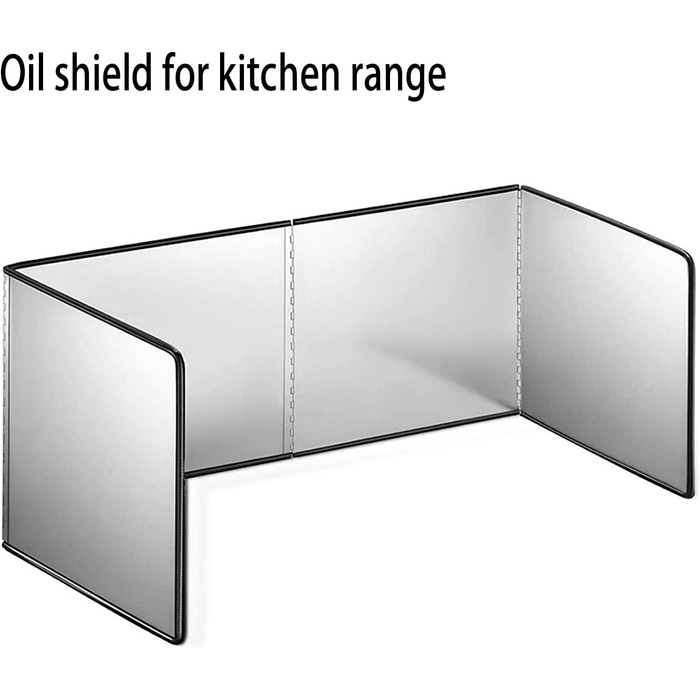 Захист від бризок з нержавіючої сталі, складний захист від бризок, кухонна пластина від бризок, дефлектор масляних випарів, захист від бризок на кухонній плиті, кухонна пластина від бризок, захист для плити для приготування їжі, смаження та підтримки чист