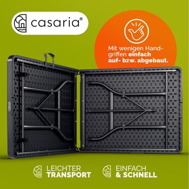 Стіл для кемпінгу 183 х 76 х 74 см Casaria