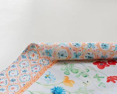 Бавовняні килимки для серветок, набір з 4 шт. , декоративні килимки для серветок, пасхальні килимки, що миються, для свят, вечерь, весни, літа (33 см x 48 см) (029 - Літній шепіт), 39Hermine 100