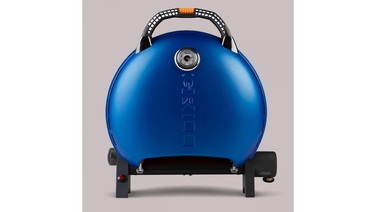 КОМПЛЕКТ Портативный переносной газовый гриль O-GRILL 600T, синий+шланг в подарок! Код: 011678