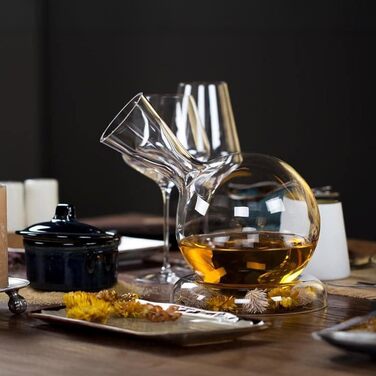 Декантер Stlzle Lausitz Osorno Vulkanos 750 мл Элегантный декантер для красного вина, раскрывающий аромат Высококачественная винная карафа из выдувного хрустального стекла Подходит для мытья в посудомоечной машине (Earth 750 мл)