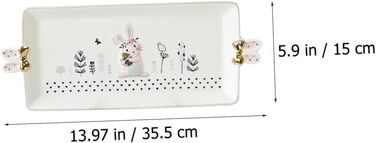 Керамічна сервірувальна тарілка до Великодня SOLUSTRE