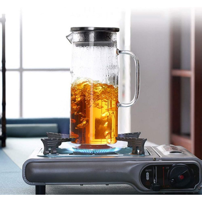 Стеклянный кувшин с крышкой для напитков 1,2 л Sharemee