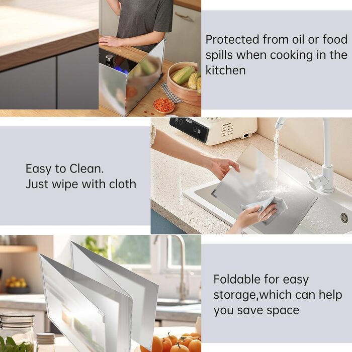 Защита от брызг жира для плиты 40 х 40 см Linone