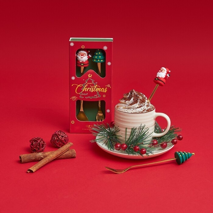 Набір столових приборів Fissman XMAS 2 придмети нержавіюча сталь (3066)