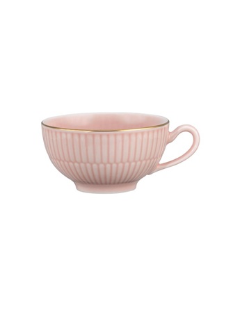 Чашка для чая 0,22 л, розовая с золотистым ободком Amina Rose Goldrand Seltmann Weiden