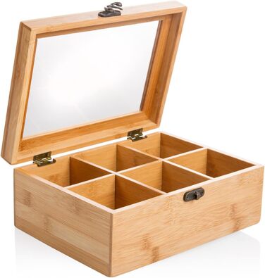 Органайзер для чайных пакетиков, 6 отделений, бамбук Wenco