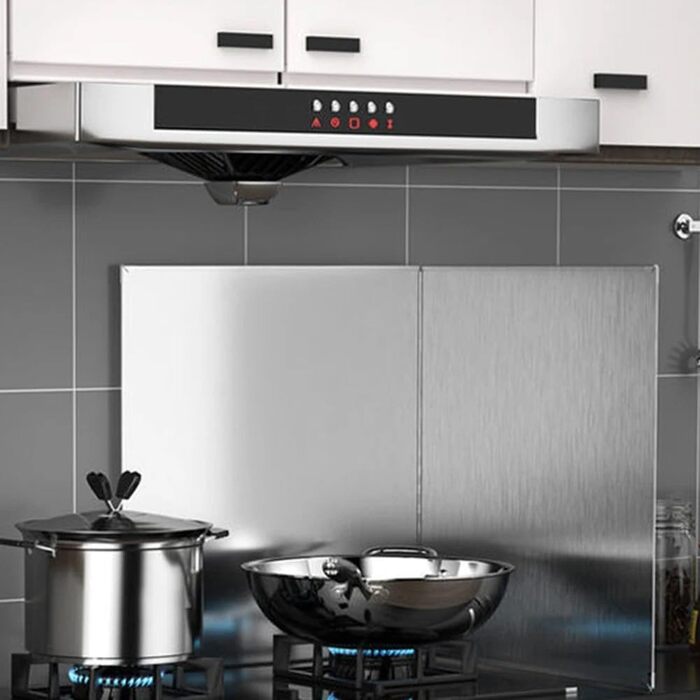 Скляний кухонний фартух бризкозахисний екран 40 х 40 см Feegow