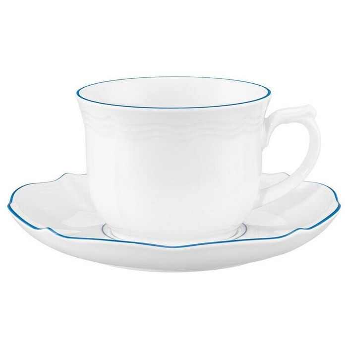 Кавовий сервіз на 6 персон, 18 предметів, Sonate Blue Lines Seltmann Weiden