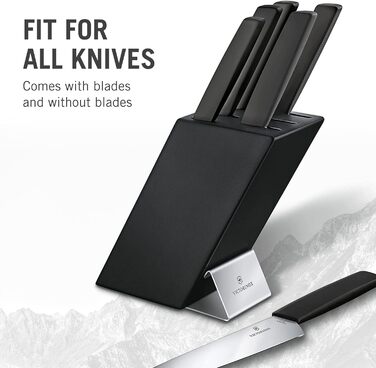 Набір кухонних ножів з дерев'яний блок для зберігання 7 предметів Victorinox