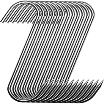 Набор из 20 крючков для мяса 13 см, нержавеющая сталь GYUEE