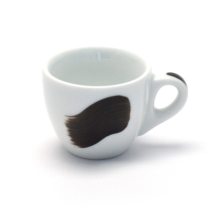 35184 Чашка espresso 75 мл Black stroke A 'Verona Millecolori Hand Painted Single Brush stroke A Bla
