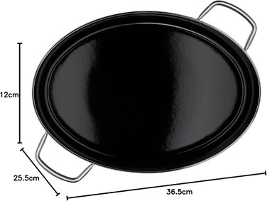 Жаровня овальная 36 см со стеклянной крышкой, серая Fusiontec Mineral WMF