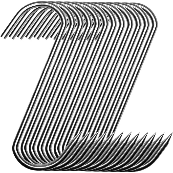 Набор из 20 крючков для мяса 13 см, нержавеющая сталь GYUEE