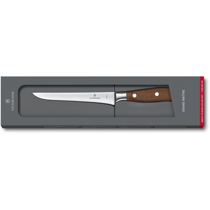 Кухонный нож Victorinox Grand Maitre Wood Boning blade 15см из дерева. с ручкой в подарочной упаковке.