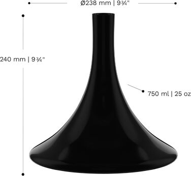 Декантер для вина 750 мл черный Stölzle Lausitz