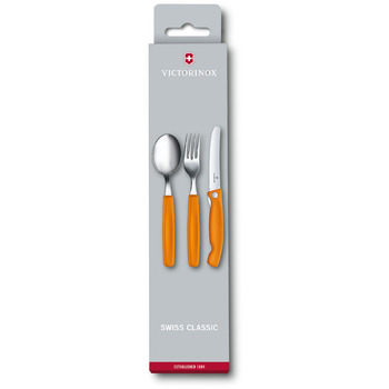 Набор кухонный Victorinox SwissClassic Table Set  3шт з помар. ручкою (складаний ніж, виделка, ложка)