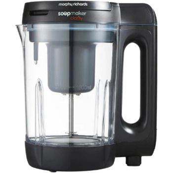 Суповарка Morphy Richards Clarity об&39ємом 1,6 л, контроль порцій, 9 функцій, інтелектуальна технологія реакції, підтримка тепла, суповарка та смузі, білий та чорний кольори, 501050