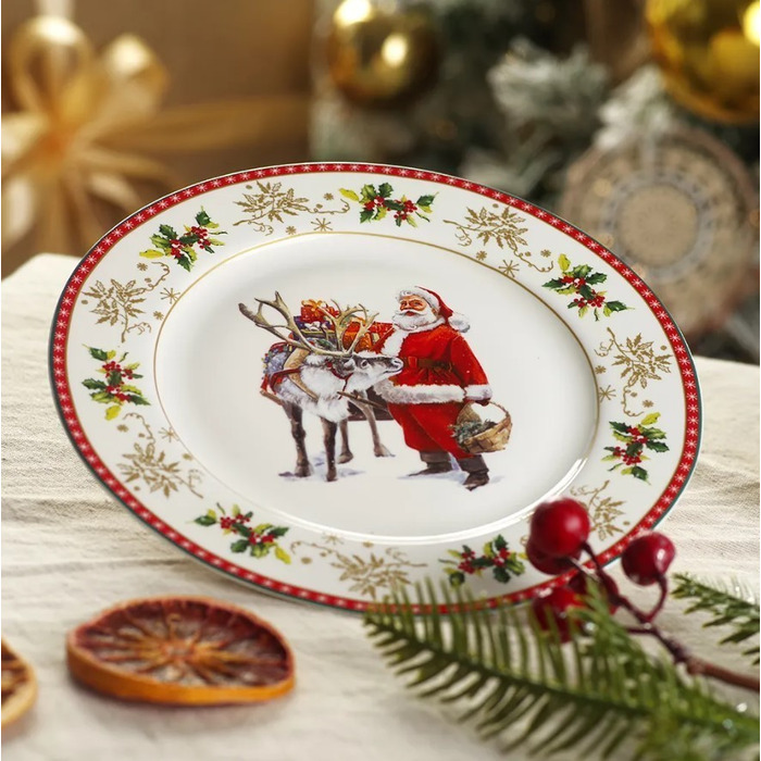 Тарелка Fissman CHRISTMAS 19,5 см фарфор (13781)