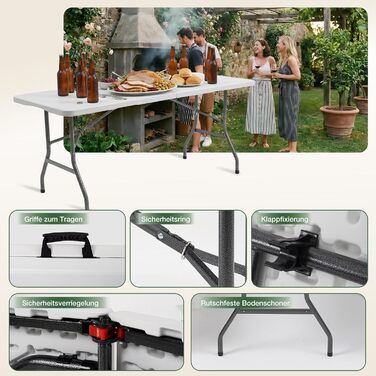 Складной фуршетный стол 152 х 70 х 74 см белый Sekey