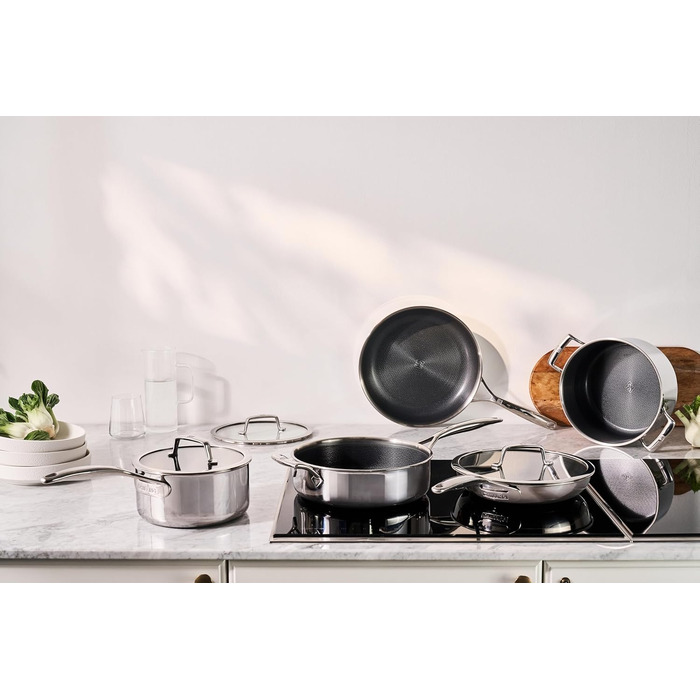 Сковорода вок 26 см с антипригарным покрытием в форме сот со стеклянной крышкой Peak Zwilling