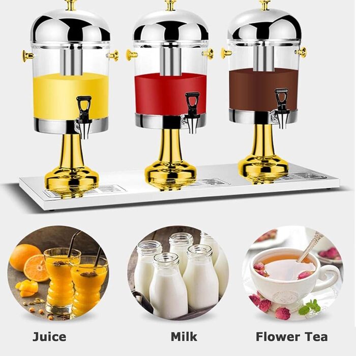 Диспенсер для напоїв професійний 24 л срібний Generisch