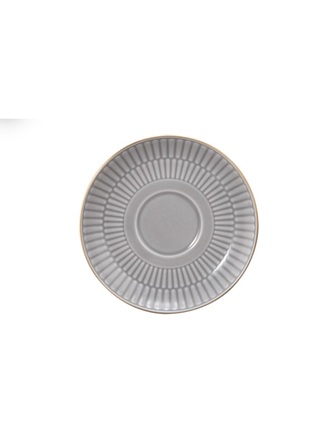 Блюдце комбинированное 12 см, розовое с золотистым ободком Amina Silbergrau Goldrand Seltmann Weiden