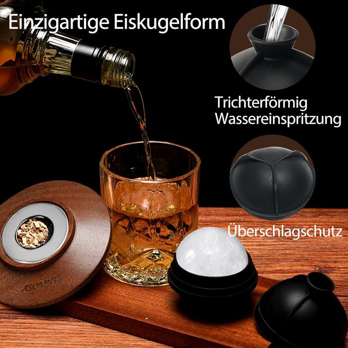 Набор для копчения виски с факелом 6 вкусов ASOVNIS