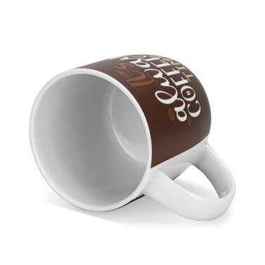Набор из 2-х кружек Fissman 310 мл IT'S ALWAYS COFFEE TIME фарфор (3712)