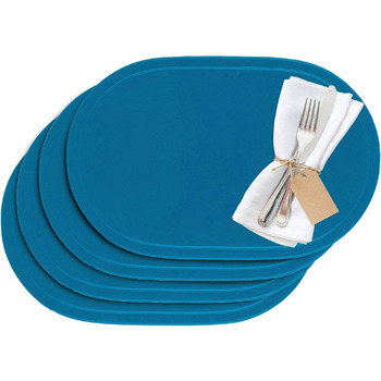 Килимки/серветки Westmark, 4 шт. и, 45,5 x 29 см, вініл, синій/світло-блакитний, Saleen Edition Fun