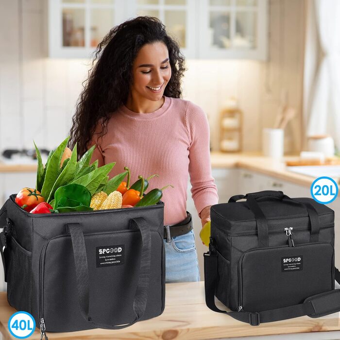 Термосумка 30 л чорна SPGOOD