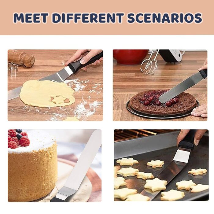 Лопатка кондитерська 27 см кутова, нержавіюча сталь COYUN