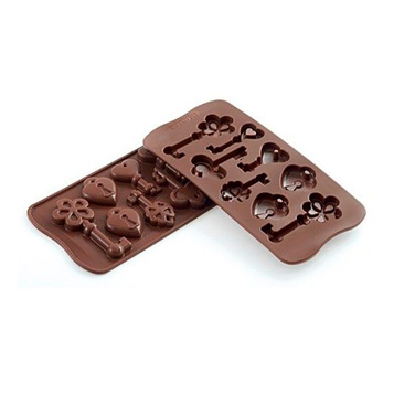 SCG033 Форма силіконова для шоколаду 'CHOCO KEYS' 215 x 107 x h 14 mm
