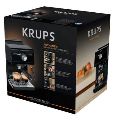 Кавоварка еспресо Krups XP381810 OPIO BLK (7076115)