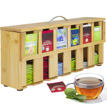 Дерев'яна чайна коробка ONVAYA Чайна коробка з 6 відділеннями Коробка для чайних пакетиків приблизно на 200 Коробка для зберігання чаю Диспенсер для бамбукових чайних пакетиків Органайзер для чайних пакетиків Дерев'яна чайна коробка ONVAYA Чайна коробка з 6 відділеннями Коробка для чайних пакетиків приблизно на 200 Коробка для зберігання чаю Диспенсер для бамбукових чайних пакетиків Органайзер для чайних пакетиків