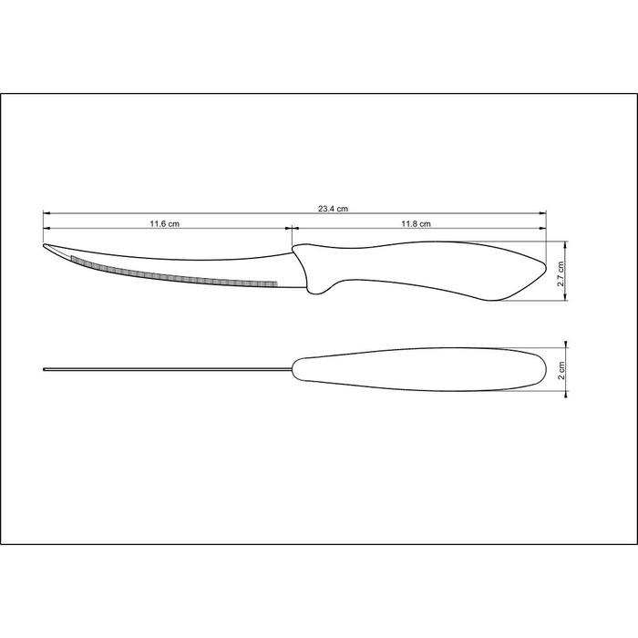 Ніж для томатів TRAMONTINA AFFILATA, 127 мм (6410517)