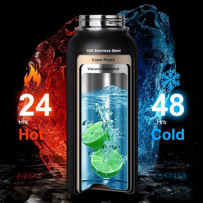 Термобутылка из нержавеющей стали 950 мл черный камуфляж OneTigris