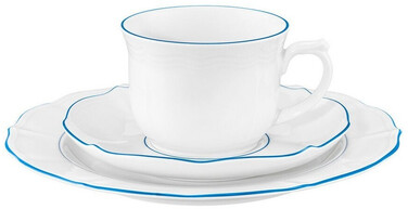 Кавовий сервіз на 6 персон, 18 предметів, Sonate Blue Lines Seltmann Weiden