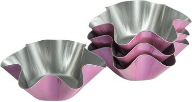 Творча студія Zenker Z7480 Ø 26 см, форма для випічки з плоским дном, кругла форма для торта з антипригарним покриттям, креативна випічка (колір рожевий, сріблястий), кількість (форми для випічки)