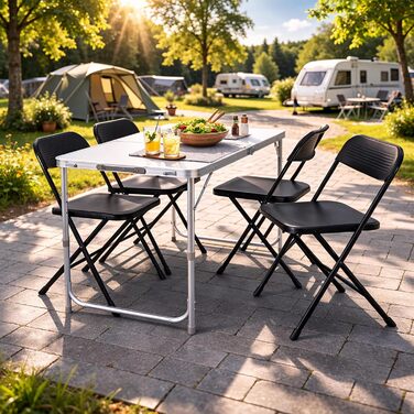 Складной кемпинговый стол белый Raburg