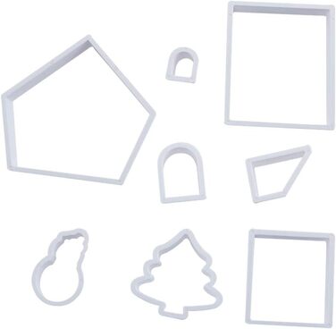 Набір з 8 форм для печива Пряниковий будиночок, пластик Cabilock