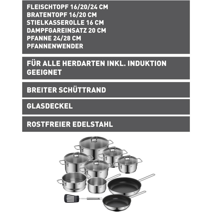 Набор кухонной посуды 10 предметов Alicante Silit