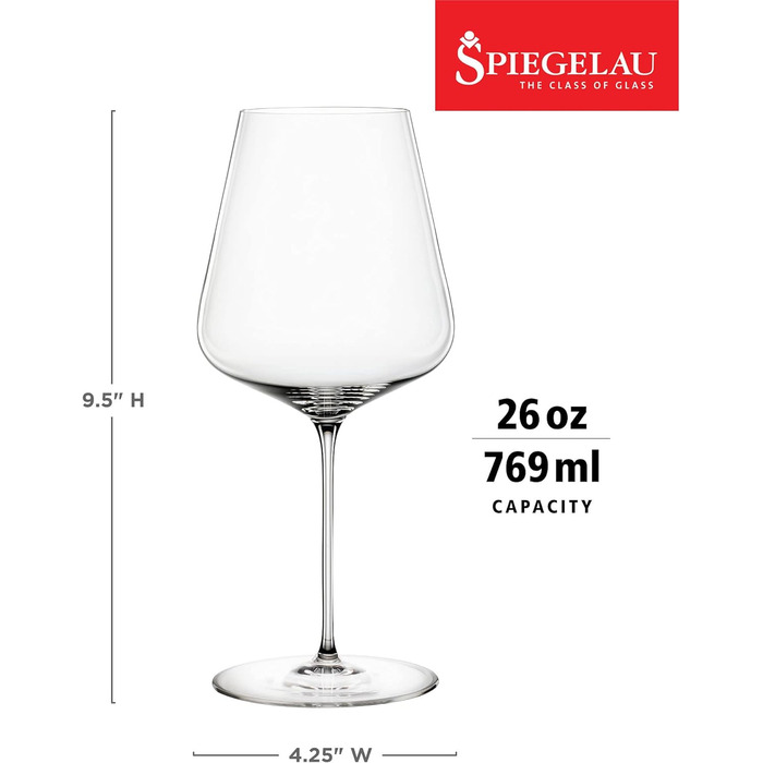 Набор бокалов для бордо 750 мл,  2 предмета, Definition Spiegelau