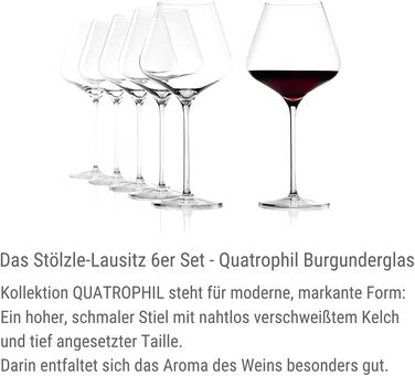 Набір келихів для червоного вина 708 мл, 6 предметів, Quatrophil Stölzle Lausitz