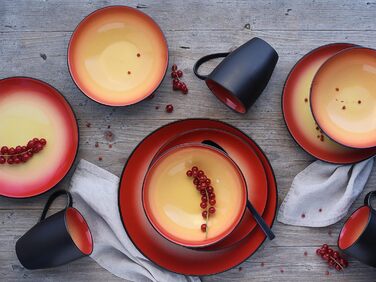 Набір посуду на 4 персони, 16 предметів, Hot Red Creatable
