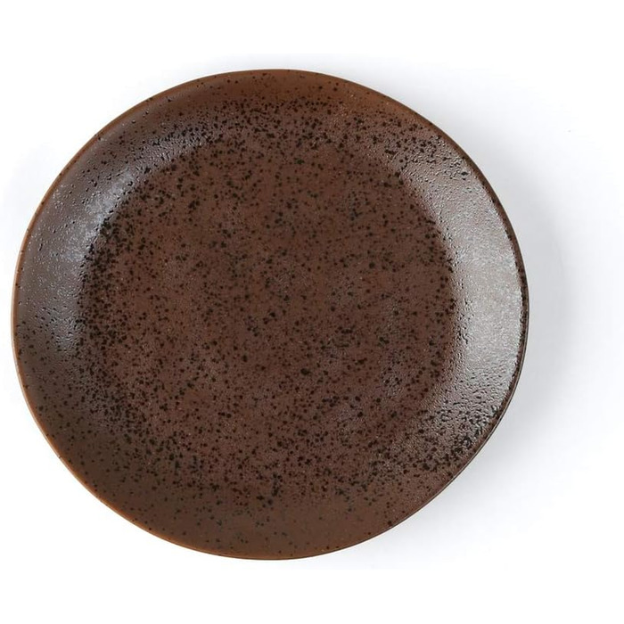 Арена Реактивный фарфор на 4 персоны (тарелка плоская 21 см, коричневая)