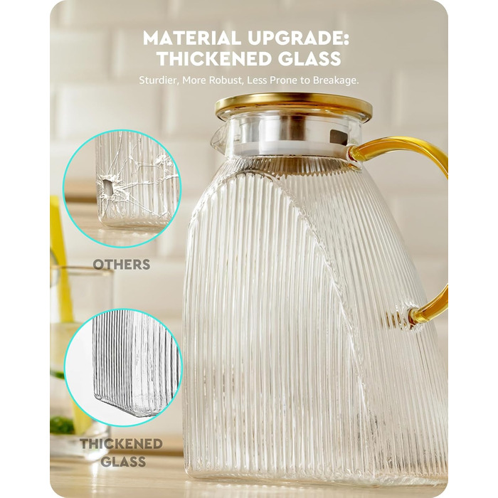 Стеклянный кувшин с крышкой 1,8 л Baffect