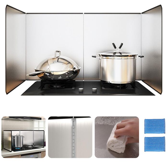 Захист від бризок на кухні з нержавіючої сталі Aisny
