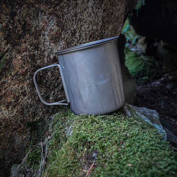 Серебряная титановая чашка 600 мл SILVERANT